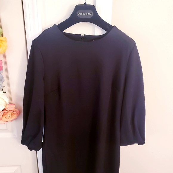 BANANA REPUBLIC New black long sleeve Fall dress - Picture 5 of 8